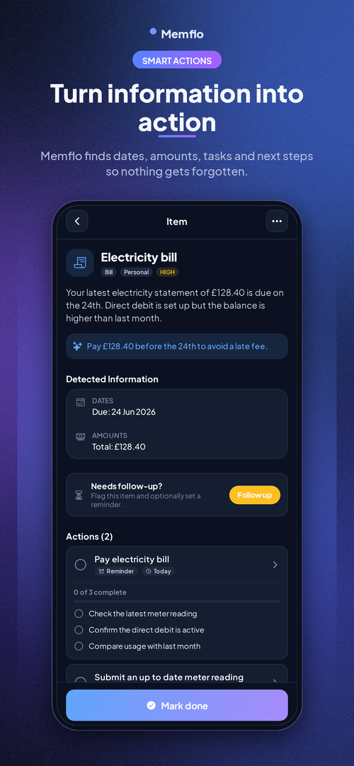 Turn information into action